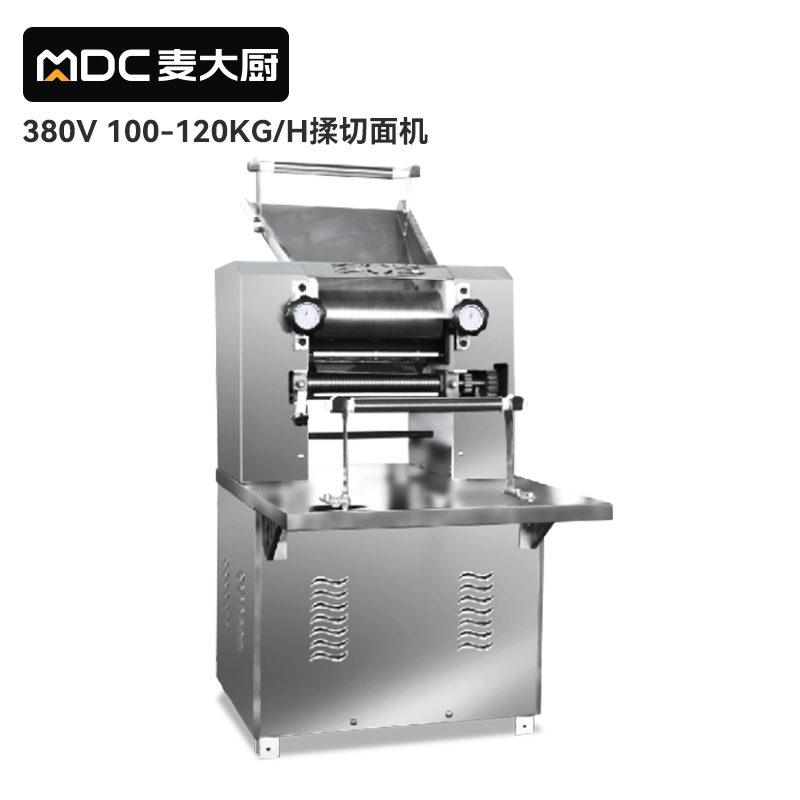 麥大廚大型壓面機商用面皮軋面機自動揉切壓面機380V 100-120KG[工程款]